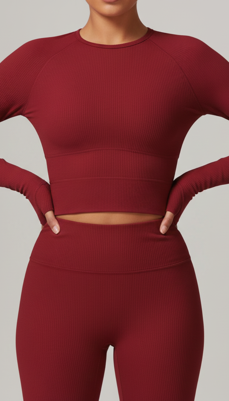 Long-Sleeve Activewear Set